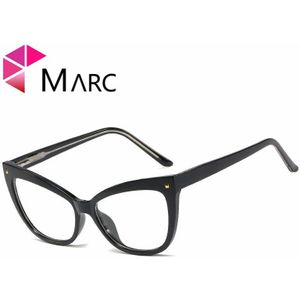 MARC brilmontuur cat eye Bril frame Vrouwen Brillen optische frames Clear bijziendheid zwart rood brillen frame 93343