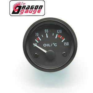 「 Dragon 」 52Mm Olie Temperatuurmeter Met Olie Temperatuur Sensor 50 ~ 150 ℃ Hoge Zuinig auto Gauge Fit Voor 12V Auto