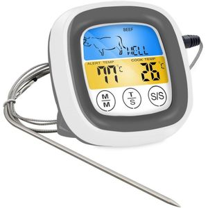 Digitale Vlees Keuken Thermometer Roestvrij Waterdichte Vlees Temperatuur Probe Oven Koken Bbq Temperatuur Meter