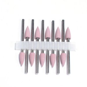 10 Stk/set Siliconen Nail Boor Frees Bit Nagels Rubber Manicure Boren Bit Rotary Elektrische Frees Burr Gereedschap