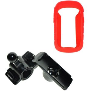 Motorcycle Bike Rotary Mount Bracket Houder + Siliconen Bescherm Case Voor Gps Garmin Voor Etrex 10 20 30 10x 20x 30x