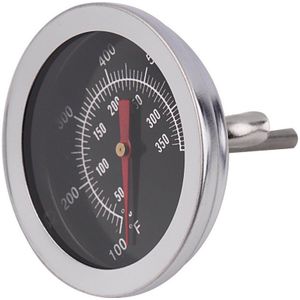 Rvs Oven Thermometers Bbq Smoker Pit Grill Bimetaal Thermometer Temp Gauge Met Dual Gage 500 Graden Koken Gereedschap