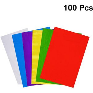 100 Sheets Transparant Suiker Nougat Snoep Inpakpapier Multicolor Handgemaakte Candy Bakken Cello Vellen Cellofaan Wraps Papier