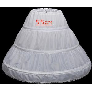 Verkoop Drie Cirkel Hoepel Kinderen Kid Ondergoed Slip Wit Baljurk Bruiloft Accessoires Petticoat Voor Bloem Meisje Jurk