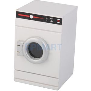 1/12 Schaal Dollhouse Miniature Hout Wasmachine Voor Poppenhuis Badkamer Meubels Decoratie Leven Scène Speelgoed Wit