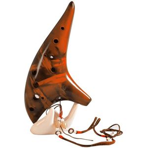 12 Gaten Gerookte Ocarina Submarine Stijl Muziekinstrument Muziek Lover Beginner Instrument X85