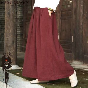 Chinese stijl off witte broek baggy broek vrouwen verticale strepen casual losse oversized wijde pijpen broek AA2845 YQ