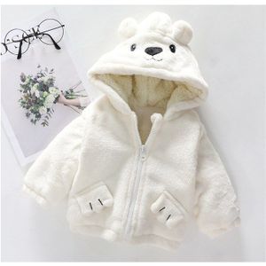 Peuter Infant Herfst Winter Baby Jongens en Meisjes Hooded Jassen Kids Cartoon Wollen Jassen Peuter Warme Dikke Jas 1-3Y