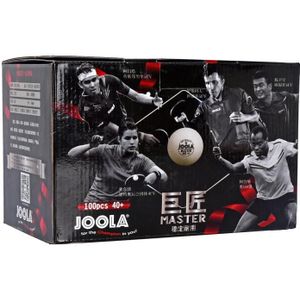 Joola Master Abs 40 + Tafeltennis 100Pcs Ballen Seamed Nieuw Materiaal Plastic Poly Ping Pong Ballen Voor tafeltennis Machine