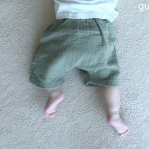 Koreaanse Stijl Peuters Kids Kleding Zomer Baby Jongens Losse Shorts Plaid Gestreepte Kinderen Bloeiers Broek