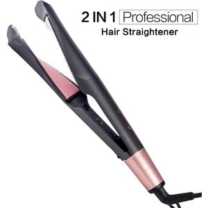 2 In 1 Krultang Haar Waver Stijltang Voor Vrouwen Styler Haar Krultang Professionele Haar Krulspelden Iron Crimp