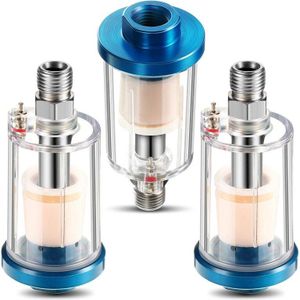 3 Stuks Water Olie Separator Filter Airbrush Filter Vocht Separator Voor Air Line Compressor Montage, 1/4 Inch Npt Inlaat En O