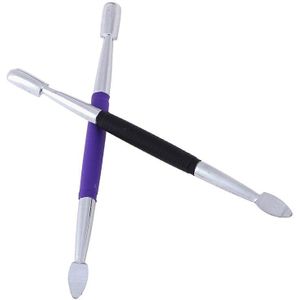1Pc Dubbelzijdig Nail Pusher Spoon Remover Cuticle Pusher Rvs Cuticle Nail Care Pusher Dode Huid Push Manicure gereedschap