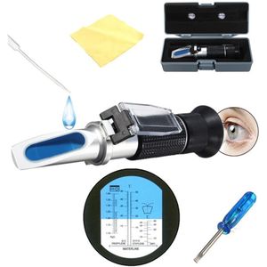 Nuttig Handheld Glycol Refractometer Auto 1.10-1.40sg Antivries Batterij Zuur Koelvloeistof Tester Tool Auto Optische Instrumenten