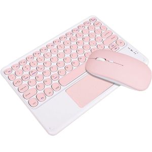 Bt Toetsenbord Voor Ipad Pro11 Draadloze Teclado Retro Ronde Key Toetsenbord En Muis Set Voor Samsung Xiaomi Touchpad Voor Ipad toetsenbord