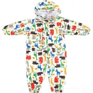 Schattige Baby Jumpsuits Regen Sneeuw Jas Waterdicht Polyester Regen Jas Kinderen Winddicht Poncho Voor Kleuterschool Student