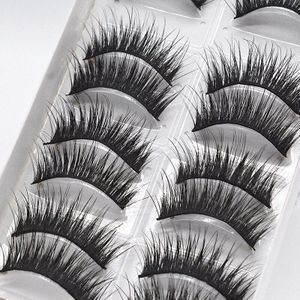 10 Paar Dikke Valse Wimpers Natuurlijke Lange Wimpers Handgemaakte Soft Eye Lash Make Extension Gereedschap