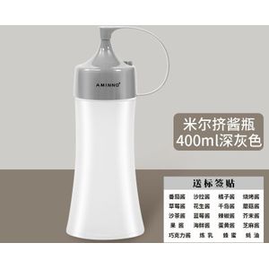 400Ml Knijpfles Commerciële Wees-Mouthed Saus Tomaat Salade Honing Container