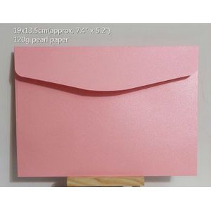 50 Stuks Roze Kleur Enveloppen, Reliëf/Parel Specialiteit Papier Enevlepe
