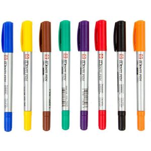 8 Kleuren Japanse Sakura Marker Pen Borstel Dual Headed Cd Papier Whiteboard Tekening Fineliner Schets Pennen Art Kantoorbenodigdheden