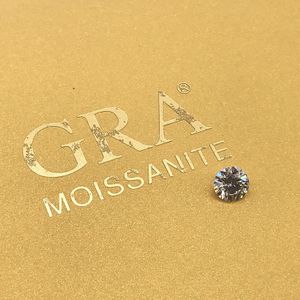 Losse Moissanite 1.0ct Karaat 6.5 Mm Ij Kleur Ronde Briljant Uitstekende Cut Sieraden Armband Diamanten Ring Materiaal