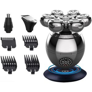 Elektrische Shaver7D Drijvende Snijkop Base Opladen Draagbare Mannen Baard Trimmer Clipper Schedel Scheerapparaat Waterdicht Scheren Machine