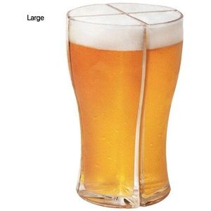 Super Schoener Bier Bril 4 In 1 Acryl Plastic Materiaal Bier Mok Super Schoener Creatieve Party Bier Mokken Set Glas cup