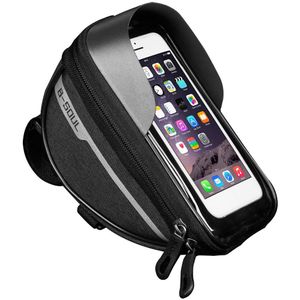 Fietsen Fiets Hoofd Buis Stuur Cell Mobiele Telefoon Bag Case Houder Case Fietstas Waterdichte Touchscreen Polyester Bike