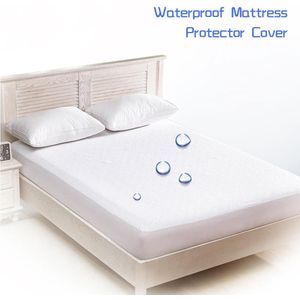 Smooth Waterdichte Matrashoes Effen Kleur Zachte Badstof Matrasbeschermer Bed Bug Proof Dust Anti-Mijt Matras cover