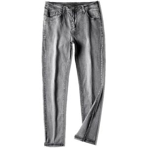 Lente Herfst Winter Mannen Retro Jeans Mode Katoen Slim Fit Stretch Denim Broek Mannelijke broek