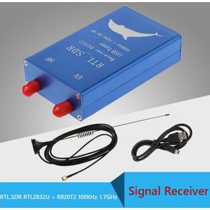 Voor Rtl Sdr RTL2832U + R820T2 100Khz-1.7Ghz Uhf Vhf Hf Rtl. Sdr Usb Tuner Ontvanger Am Fm Radio Draagbare Antenne