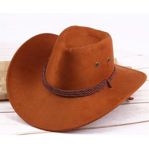 #40 Mannen Vrouwen Cowboy Hoed Westerse Cap Brede Zonnehoed Winter Onderdak Tegen Wind En Regen Kleding Accessoires Шапка Женская