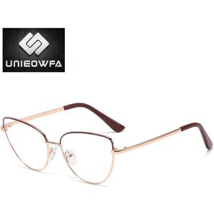 Recept Computer Bril Vrouwen Frame Optische Anti Blauw Licht Helder Brillen Frame Retro Cat Eye Bijziendheid Bril Frame