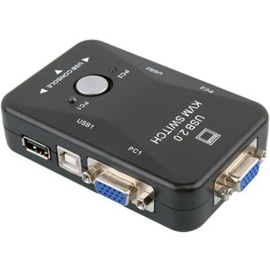 Switcher Video Monitor 2-Poort Voor Toetsenbord Muis Kvm USB2.0 Adapter Switch Box 1920*1440
