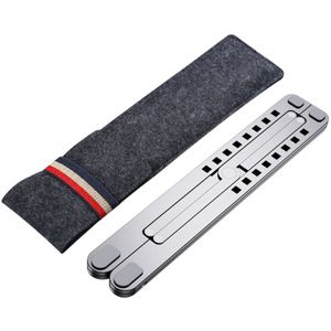 Ergonomische Desktop Laptop Stand Opvouwbaar Ultra Dunne Koeling Rack Draagbare Verstelbare Hoogte Aluminium Ondersteuning