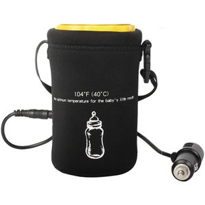 12V Auto Reizen Fles Warmer Heater Cover 104 ℉ 40 ℃ Voedsel Melk Cup Covers Safty Fles Sterilisator Met auto Sigarettenaansteker Kabel
