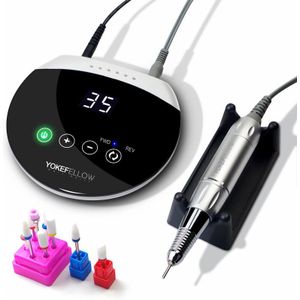 35000Rpm Elektrische Manicure Boor 3/32 &#39;&#39;Magnetische Boor Houden Touch Schakelaar Mini Nail Boor Machine E-Bestand voor Acryl Nail Gel