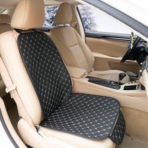 Lederen Auto Stoelhoezen Set Vier Seizoenen Voor Achter Seat Protector Auto Zitkussen Pad Mat Auto Interieur Accessoires Universele