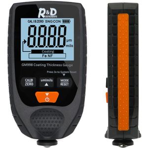 R & D GM998 Grijze Auto Verf Laagdiktemeter Galvaniseren Metalen Coating Dikte Tester Meter 0-1500um Fe & Nfe probe