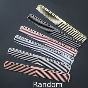 Duurzaam Ruimte Aluminium Hairdressing Cut Kam Anti Statische Kapsel Kam Voor Salon Kapper Hair Beauty Tool
