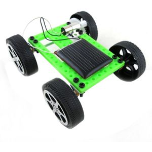Mini Handgemaakte Zonne-energie Auto Kinderen Educatief Gadget Hobby Diy Auto Speelgoed Kit