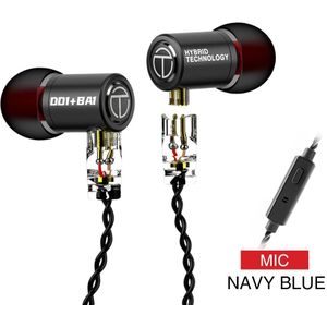 Trn M10 1BA + 1DD Hybrid Driver In Ear Oortelefoon Metal Hifi Monitor Sport Oortelefoon Oordopje Headset Met 2PIN Kabel v90 Vx T2 ST1