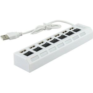 Usb 3.0 Hub 2.0 Hub Multi Usb Splitter 7 Poort Expander Meerdere Usb 3 Hub Met Power Adapter USB3.0 Hub met Schakelaar