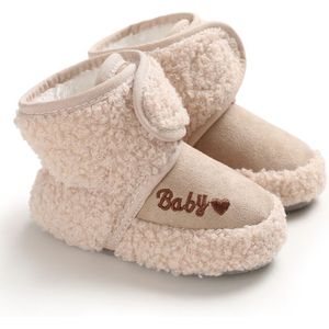 Herfst Winter Baby Baby Jongens Meisjes Boot Mooie Liefde Brief Patroon Pluche Fluwelen Comfortabele Warme Laarzen