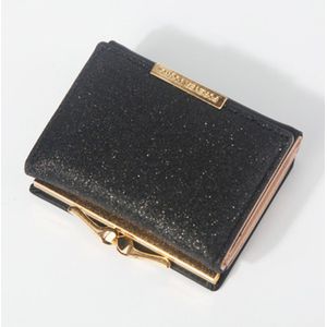 Modieuze Dames Korte Wallet Pu Lederen Mini Kleurrijke Clutch Creditcardhouder Purse