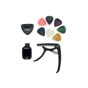 Tool Kit Gitaar Tuner + Capo + Plectrum Houder + 7 Celluloid Picks Tuning Capotraste Mediator Case Guitarra Accessoires