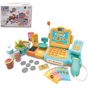 Kids Pretend Play Leren Onderwijs Speelgoed Mini Gesimuleerde Supermarkt Kassa Rollenspel Kassier Register Set