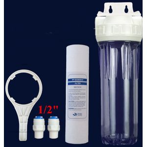 10 Inch Pre Filter Sleutels Water Filter Cartridge Behuizing Pp Katoen Filter 1/4 1/2 Inch Connector Water Filter Tool
