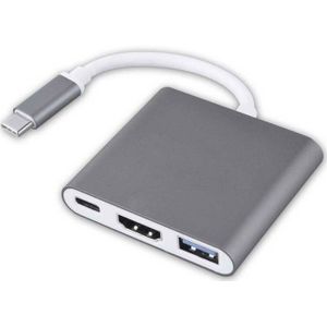 3-In-1 Thunderbolt 3 Adapter Usb Type C Hub Naar Hdmi USB-C Hub Dock Met Power Levering voor Samsung Dex Modus Macbook Pro/Air