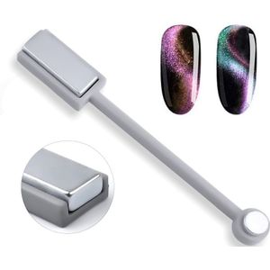 Nail Art & Tools tweekoppige Magneet Cat Eye Pen Nails Art DIY Gereedschap Voor Cat Eye Nagel Gel polish Magneet UV Gel Nagellak 1pcs